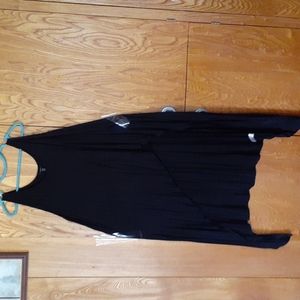 Long black tunic dress